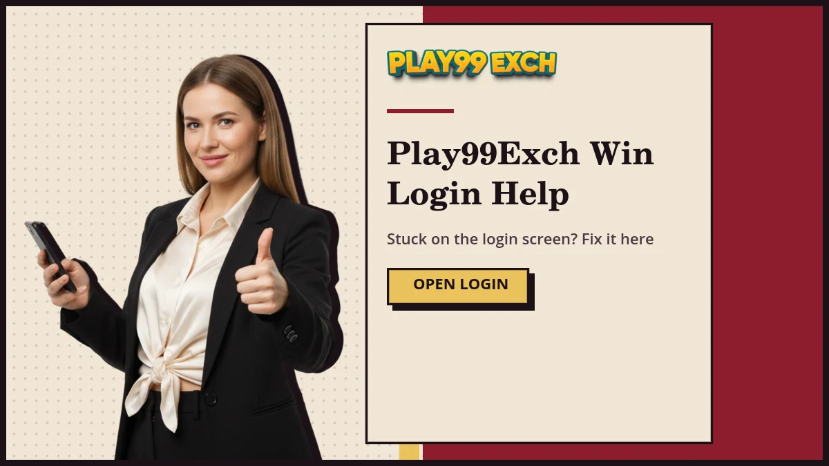 Play99Exch win login help showing how to check the panel address before signing in